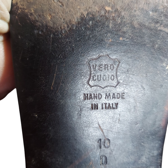 R. Martegani's Sun God Studded Black Leather with Decorative Ankle Strap Boots - Picture 13 of 15